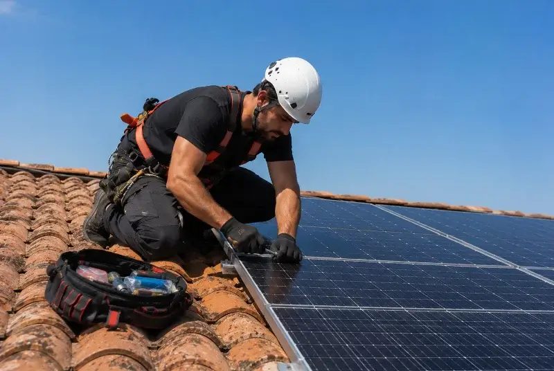 Maintenance et monitoring de panneaux solaires à Puycalvel