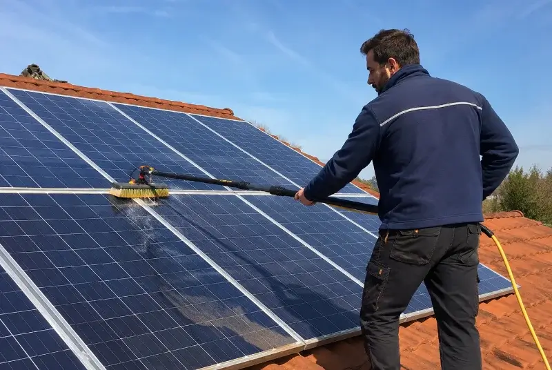 Nettoyage et entretien de panneaux solaires à Puycalvel